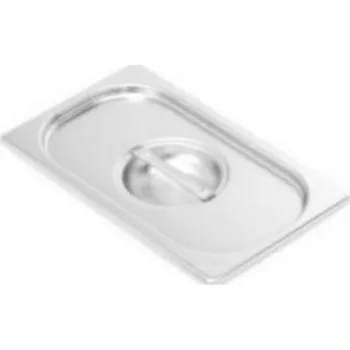 Plech na pečení TOMGAST Víko nerezové GN 1/3 plné s úchyty s výřezem na naběračku M-13001 UL