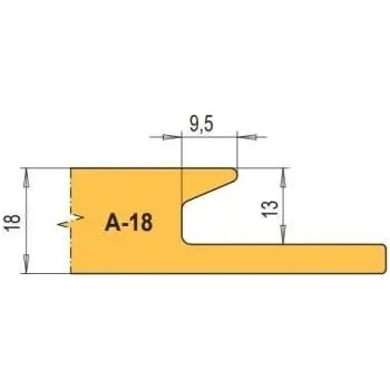 Fréza Profilový nůž pro frézu na nábytkové úchytky RH+ SF A18-SF 1kus