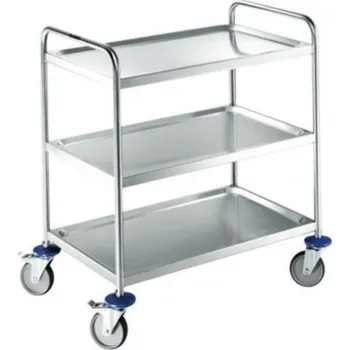 TOMGAST Vozík servírovací svařený 3x police, 900x600x950 mm