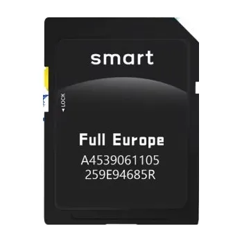 Mapový podklad pro GPS navigaci AKTUALIZACE MAPY PRO SMART 453 COOL & MEDIA Navigační SD karta