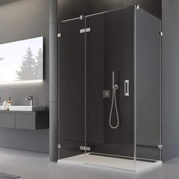 Ronal PUR PU13+PURDT2 sprchový kout obdélníkový 120x80 cm Profil: Chrom, Sklo: Hladké čiré, Rozměr: 120x80 cm