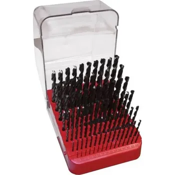 Vrták NÁSTROJE.CZ Sada vrtáků 91-dílná 1-10 mm DIN 338 pasivovaná v plastovém stojánku s víkem