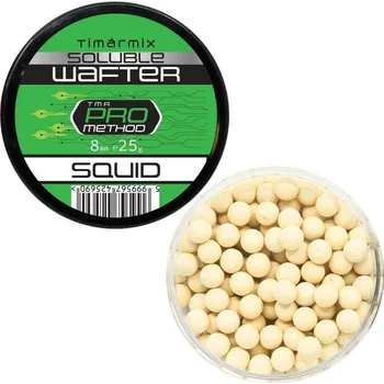 Návnadová surovina TIMÁR MIX - Wafters Soluble Pro Method 8 mm 25 g Squid