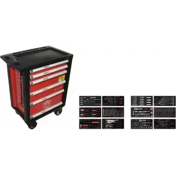 ROOKS Dílenský vozík 5 šuplíků 170 ks RKS OKG-79.0033 + DOPRAVA ZDARMA!