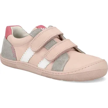 Barefoot dětské tenisky Koel - Denis Napa Nude grey světlě růžové Velikost: 29