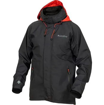 Rybářské oblečení Westin Bunda W6 Rain Jacket Steel Black Velikost: XL