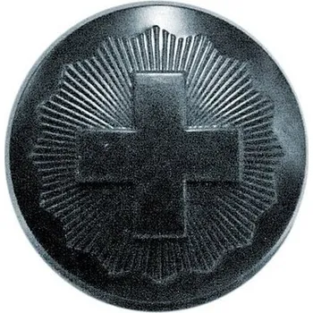 Knoflík Armáda Švýcarská Knoflík ŠVÝCARSKÝ plastový ŠEDÝ