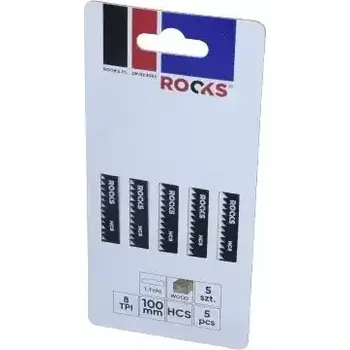 Pilový plátek ROOKS Sada pilových listů do přímočaré pily HCS typ T na dřevo 8 TPI 5 ks RKS OK-03.4503