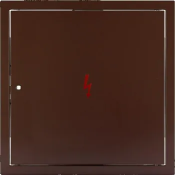 Revizní dvířka Revizní dvířka k elektroměru 400x400, hnědá