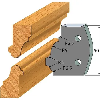 Fréza IGM profil 558 - pár omezovačů 50x4mm SP