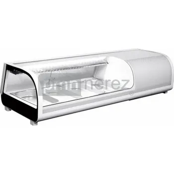 Nástavba chladící pultová RTS-42L - bílá, 4x GN 1/3 / délka 1177 mm