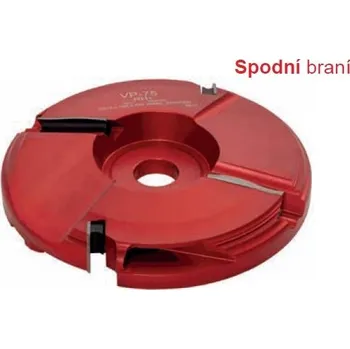 Fréza RH+ Fréza na výplně dveří VP-75K D210x35x30 profil K vlna HW spodní braní Typ: čelní nůž šikmý