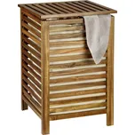 Dřevěný koš na prádlo v tmavě přírodní barvě 56 l Fondi – Wenko ID_1778122
