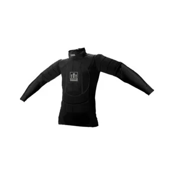 Florbalový dres Zone floorball T-shirt UPGRADE longsleeve black/silver Brankářská vesta XL / XXL, černá / stříbrná