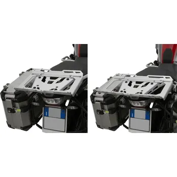 Zavazadlo na motocykl GIVI EX1SRA hliníkový rozšiřitelný nosič na plotny SRA pro textilní zavazadla