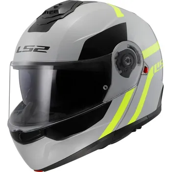 Helma na motorku LS2 přilba STROBE II FF908 Autox grey/hi-vis yellow - XS