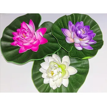 umělá květina Umělý leknín Varianta: Růžový Rozbalev(n)o