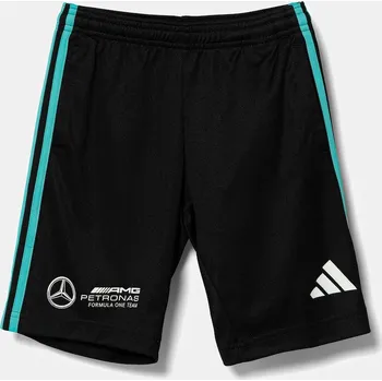 Chlapecké oblečení Dětské kraťasy adidas Performance x Mercedes F1 Team černá barva, s aplikací, nastavitelný pas, JV5428 99X, vel. 176