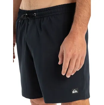 Pánské plavky koupací šortky Quiksilver Surfsilk Solid Volley 16 - KVJ0/Black L