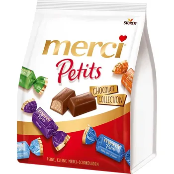 MERCI PETITS ČOKOLÁDOVÉ BONBÓNY MIX 200g NĚMECKO!