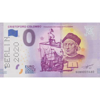 0 EUR bankovka SPECIÁLNÍ EDICE CRISTOFORA COLOMBA „BERLÍN 2020“