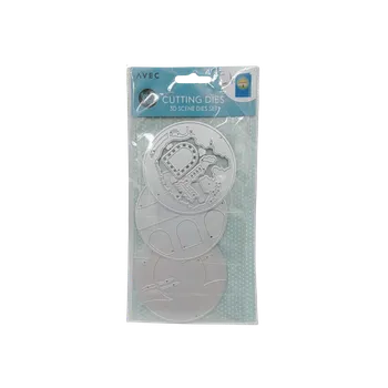 AVEC Sada raznic, 3D šablona, 3 kusy Rozbalev(n)o