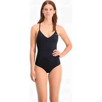 Dámské plavky Puma jednodílné plavky černé barvy, velikost L