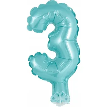 Balónek Fóliový balónek číslice 3, 13 cm