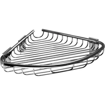 Nerezová polička Sanela SLZD 25 rohová, povrch lesklý