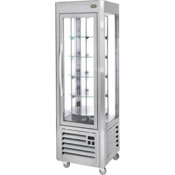 Vinotéka Roller Grill Vitrína skříňová chladící RDC 60 TI nerez s otočnými policemi