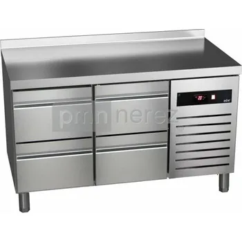 Chladící stůl ASBER GTP-7-135-04 s agregátem vpravo (4x zásuvka, dřez / 1342 mm)