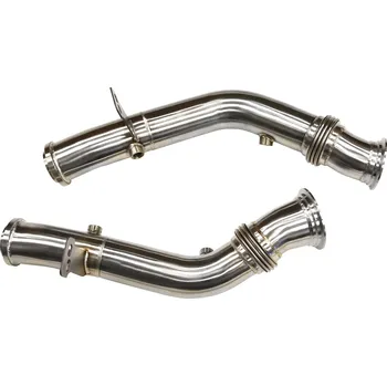 Výfuková trubka TurboWorks Downpipe Mercedes Benz C43 E43 E400 GLC43 3.0 Twin Turbo