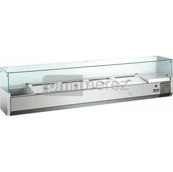 Pizza chladící pultová vitrína MVRX1200-1/4 (5x GN 1/4)