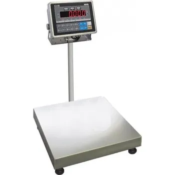 Průmyslová váha Váha můstková celonerezová ZEVA 1TC 400x400 mm s indikátorem CAS CI-200SC do 30kg