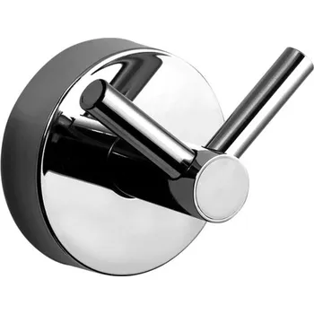 Držák na ručník Nerezový dvojitý háček Sanela SLZD 01, povrch lesklý