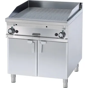 Kuchyňský gril Grilovací deska plynová rýhovaná chromovaná FTR-98GS RM GASTRO