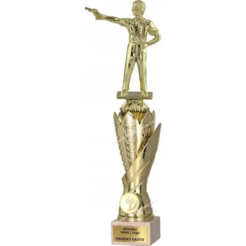 Zlatý pohár, trofej s figurkou Střelba 38 cm + GRAVÍROVÁNÍ DÁREK
