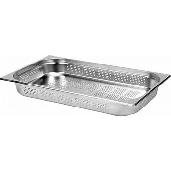 TOMGAST Gastronádoba nerezová profi děrovaná GN 1/1 530 x 325 mm, hloubka: 40 mm M-11040 P