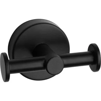 Držák na ručník Nerezový dvojitý háček Sanela SLZD 04N, povrch matný