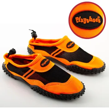 Boty do vody Boty do vody na pláž proti ježkům PLAYSHOES dámské oranžové vel. 40