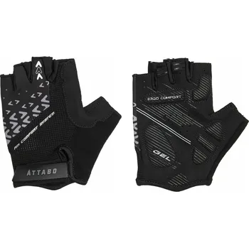 Cyklistické rukavice Cyklistické rukavice ATTABO Vito gelové, tlumící nárazy, černé, velikost M