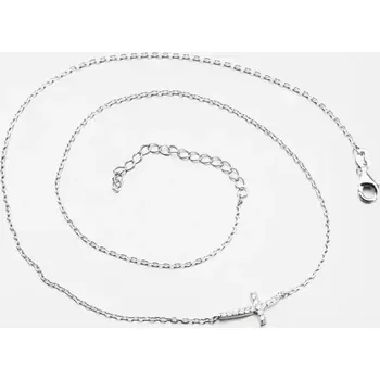 Náhrdelník Dámský náhrdelník stříbro 925 křížkem SST-15546/47 délka 42 cm