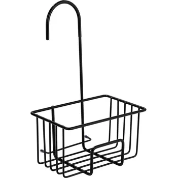 Černá závěsná koupelnová polička z nerezové oceli Milito – Wenko ID_1778172