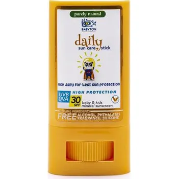 Přípravek na opalování Babyton Přírodní opalovací krém v tyčince 20 gr
