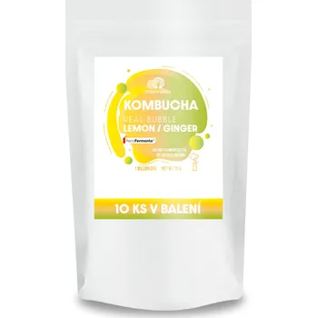 Ledový čaj Renovality Kombucha Real Bubble Lemon/Ginger