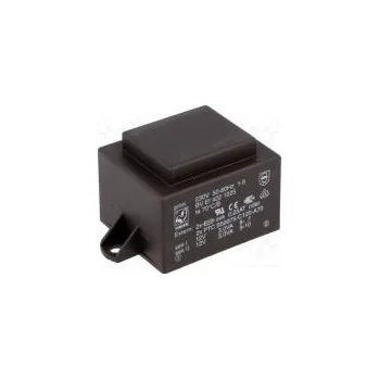 Transformátor Transformátor zalévaný 6VA 230VAC 12V 12V 250mA 250mA PCB