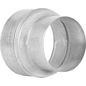 Ventilační potrubí Redukce a spojka kulatá pro potrubí d80 a d100 mm - pozink - MIKAWI 75-1232