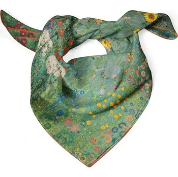 Šátek Hedvábný šátek Garden With Sunflowers 52x52cm, Gustav Klimt