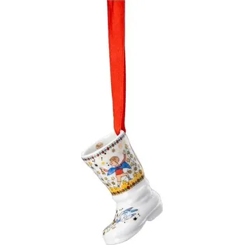 Vánoční ozdoba Vánoční porcelánová ozdoba na stromeček bota Děti Christmas Lights 5 cm, Rosenthal