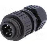 Konektor kulatý zástrčka vidlice IP67 CA PIN 7(6+1) 6+PE